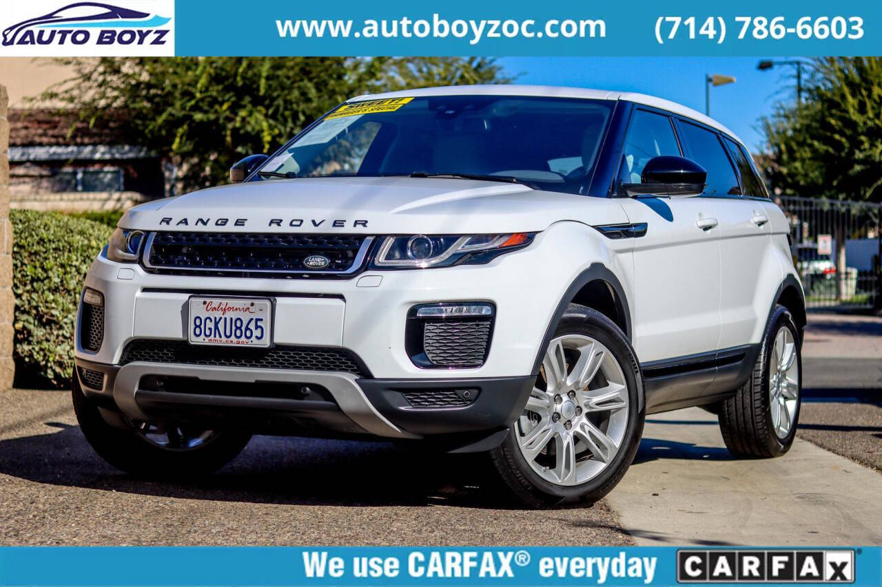 2018 Land Rover Range Rover Evoque for sale at Auto Boyz in Garden Grove, CA