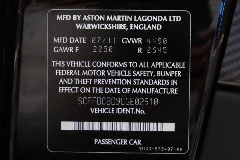 2012 Aston Martin DBS