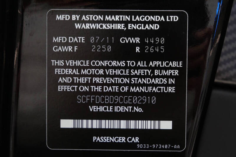 2012 Aston Martin DBS