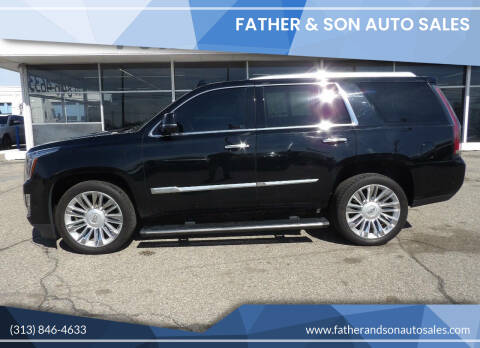2017 Cadillac Escalade for sale at Father & Son Auto Sales in Dearborn MI