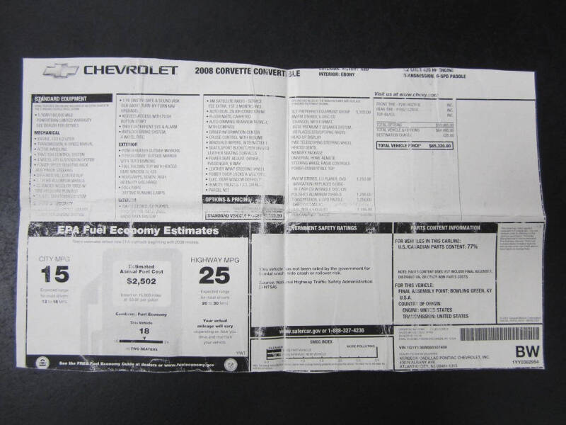 2008 Chevrolet Corvette