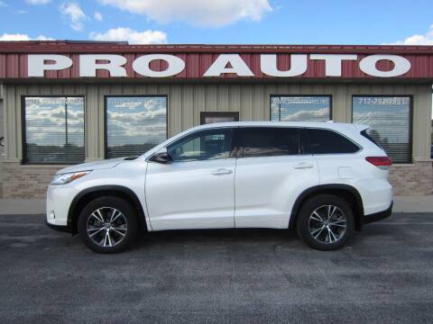 2017 Toyota Highlander for sale at Pro Auto Sales in Carroll IA