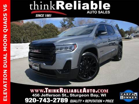 2022 GMC Acadia for sale at RELIABLE AUTOMOBILE SALES, INC in Sturgeon Bay WI