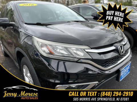 2016 Honda CR-V for sale at Jerry Morese Auto Sales LLC in Springfield NJ