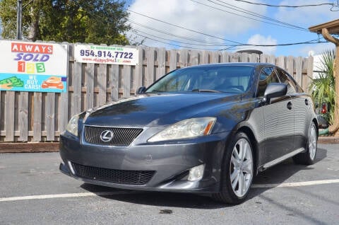 2007 Lexus IS 250 for sale at ALWAYSSOLD123 INC in Fort Lauderdale FL