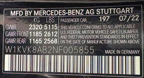 2022 Mercedes-Benz SL-Class AMG SL 55