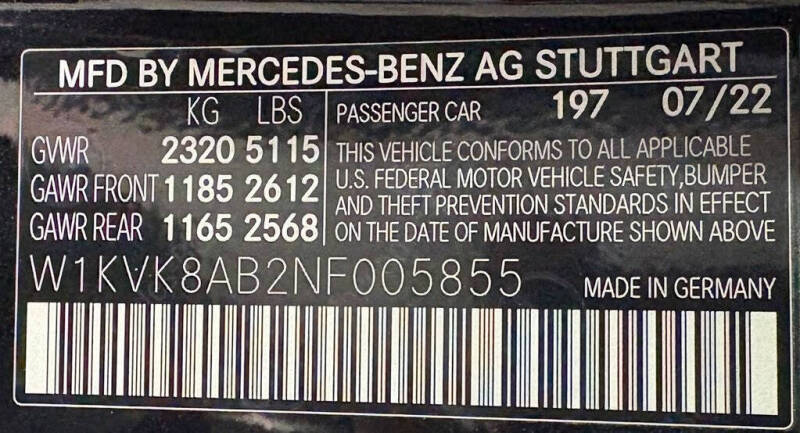 2022 Mercedes-Benz SL-Class AMG SL 55