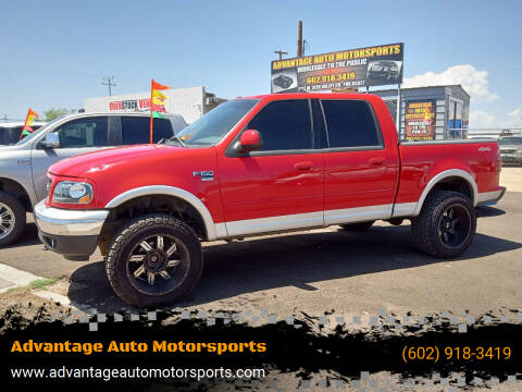 2002 Ford F-150 for sale at Advantage Auto Motorsports in Phoenix AZ
