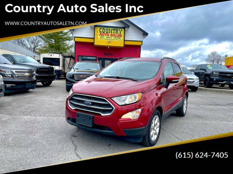 2018 Ford EcoSport for sale at Country Auto Sales Inc in Murfreesboro TN