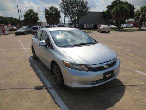 2012 Honda Civic for sale at MOTORS OF TEXAS in Houston TX