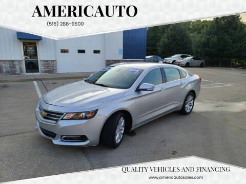 2018 Chevrolet Impala for sale at AmericAuto in Des Moines IA
