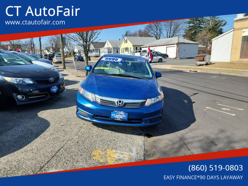 2012 Honda Civic for sale at CT AutoFair in West Hartford CT