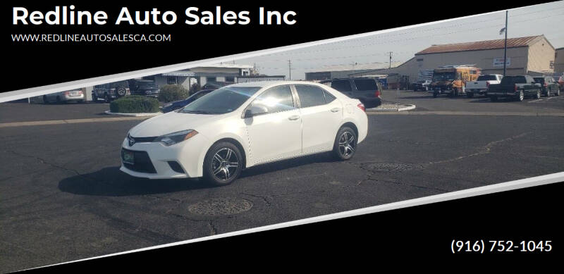 2014 Toyota Corolla for sale at Redline Auto Sales Inc in Sacramento CA