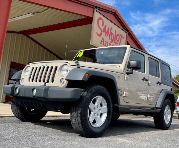 2016 Jeep Wrangler Unlimited for sale at Sandlot Autos in Tyler TX