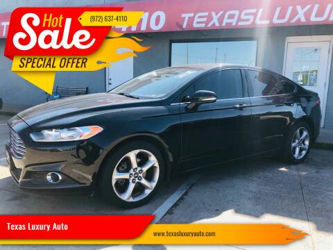 2013 Ford Fusion for sale at Texas Luxury Auto in Cedar Hill TX