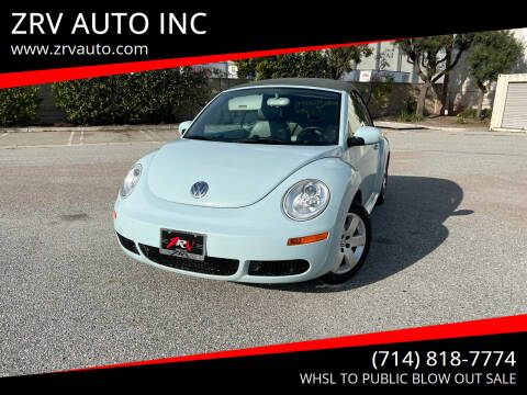 2006 Volkswagen New Beetle Convertible for sale at ZRV AUTO INC in Brea CA
