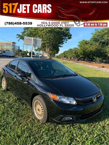 2012 Honda Civic for sale at 517JetCars in Hollywood FL