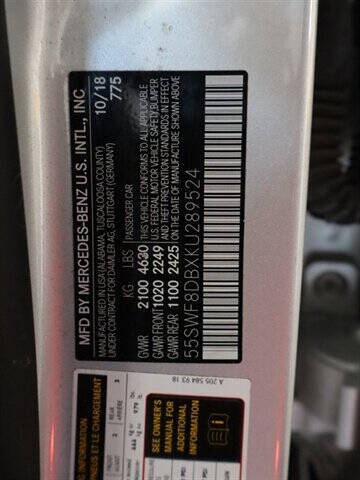 2019 Mercedes-Benz C-Class C 300