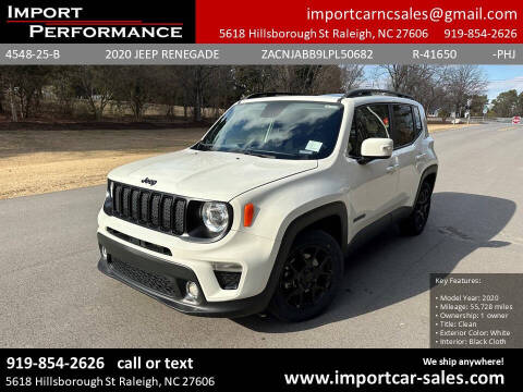 2020 Jeep Renegade for sale at Import Performance Sales in Raleigh NC