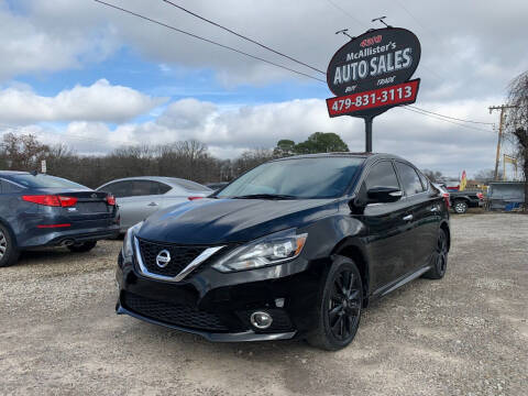 2017 Nissan Sentra for sale at McAllister's Auto Sales LLC in Van Buren AR
