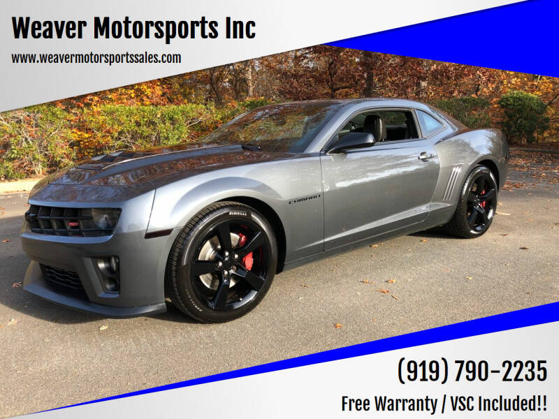 2010 Chevrolet Camaro for sale at Weaver Motorsports Inc in Cary NC