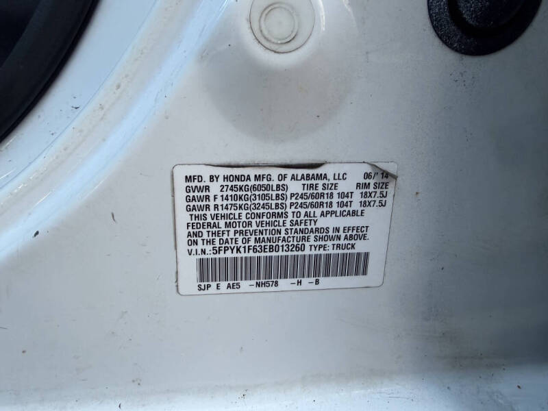 2014 Honda Ridgeline SE