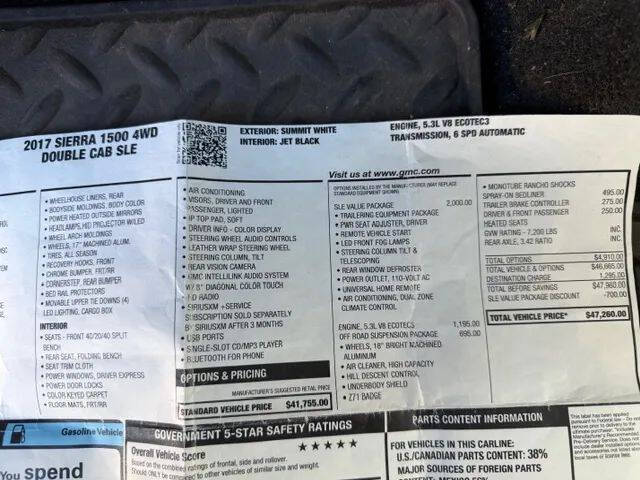 2017 GMC Sierra 1500 SLE