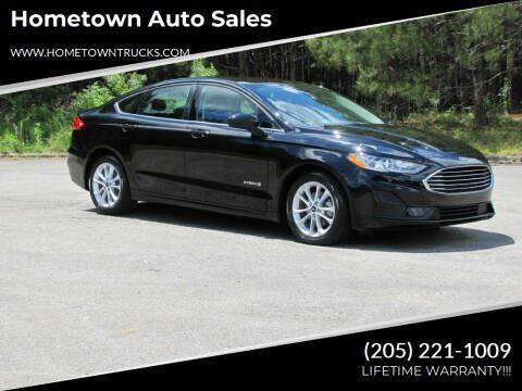2019 Ford Fusion Hybrid for sale at Hometown Auto Sales - Cars in Jasper AL