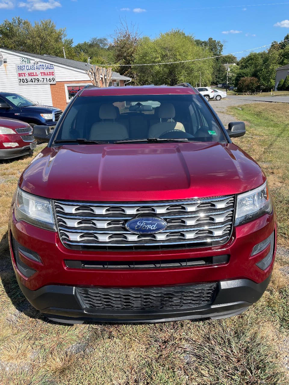 Red 2017 Ford Explorer Base Base 4dr SUV 1