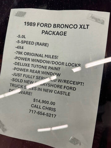 1989 Ford Bronco XLT