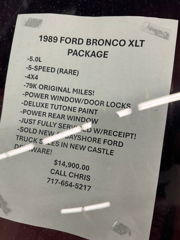 1989 Ford Bronco XLT