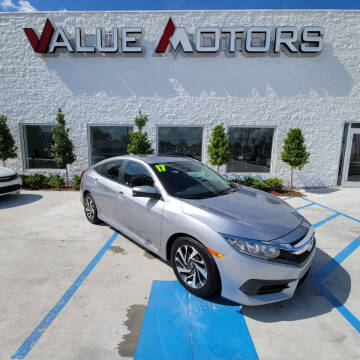 2017 Honda Civic for sale at Value Motors Company in Marrero LA