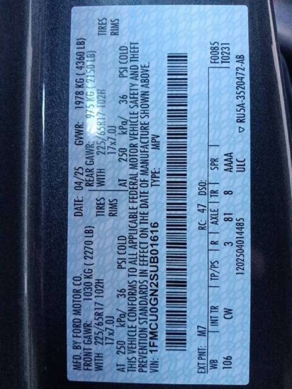 2025 Ford Escape Active