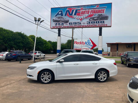 2016 Chrysler 200 for sale at ANF AUTO FINANCE in Houston TX