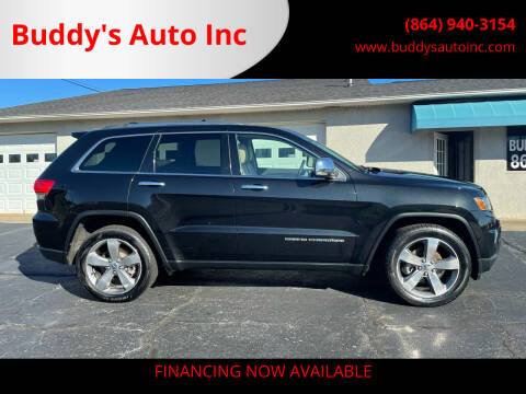 2014 Jeep Grand Cherokee for sale at Buddy's Auto Inc in Pendleton SC