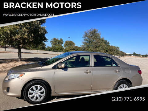 2010 Toyota Corolla for sale at BRACKEN MOTORS in San Antonio TX