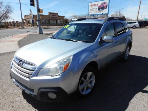 2014 Subaru Outback for sale at AUGE'S SALES AND SERVICE in Belen NM