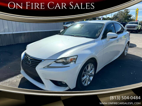 2015 Lexus IS 250 for sale at On Fire Car Sales in Tampa FL
