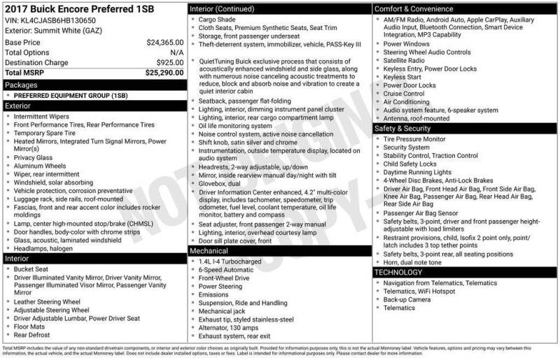 2017 Buick Encore Preferred