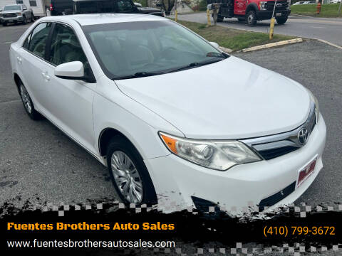 2012 Toyota Camry for sale at Fuentes Brothers Auto Sales in Jessup MD