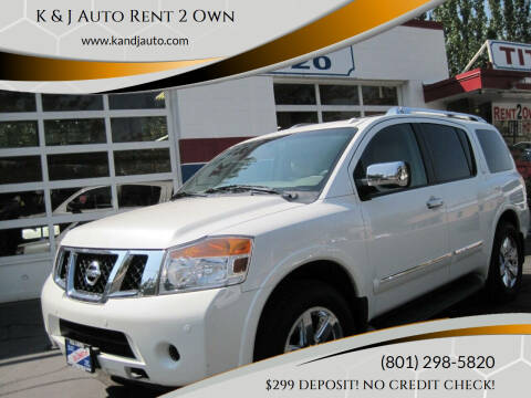 2014 Nissan Armada for sale at K & J Auto Rent 2 Own in Bountiful UT