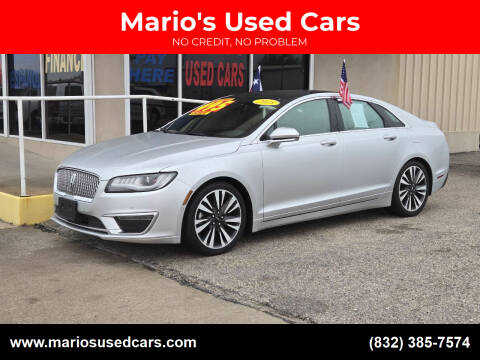 2018 Lincoln MKZ for sale at Mario's Used Cars in Houston TX