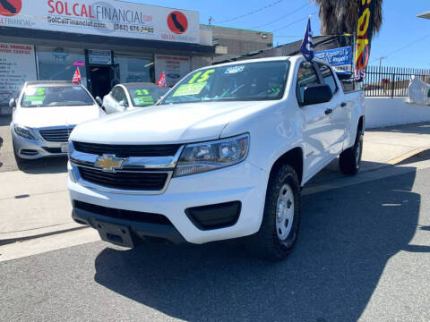 2015 Chevrolet Colorado for sale at Sol Cal Financial Corp in Whittier CA