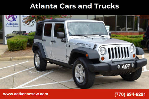 2012 Jeep Wrangler Unlimited for sale at Atlanta Cars and Trucks in Kennesaw GA