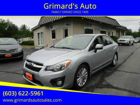 2014 Subaru Impreza for sale at Grimard's Auto in Hooksett NH