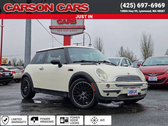Off white 2003 MINI Cooper Base 2dr Hatchback 1