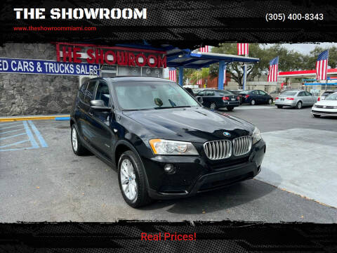 2013 BMW X3 for sale at THE SHOWROOM in Miami FL
