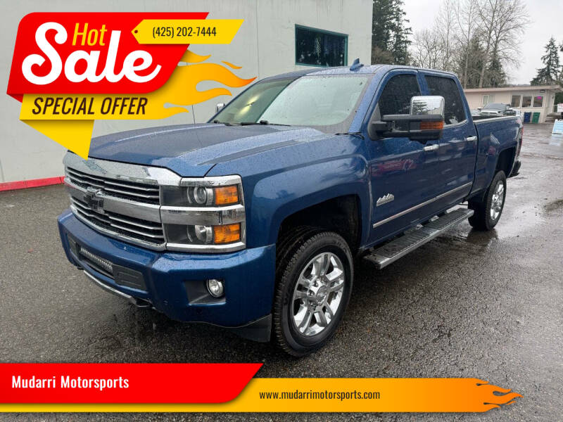 2016 Chevrolet Silverado 2500HD for sale at Mudarri Motorsports in Kirkland WA