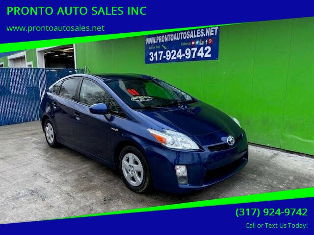 2011 Toyota Prius for sale at PRONTO AUTO SALES INC in Indianapolis IN