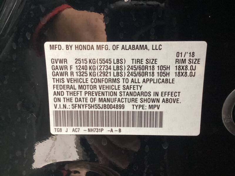 2018 Honda Pilot EX-L